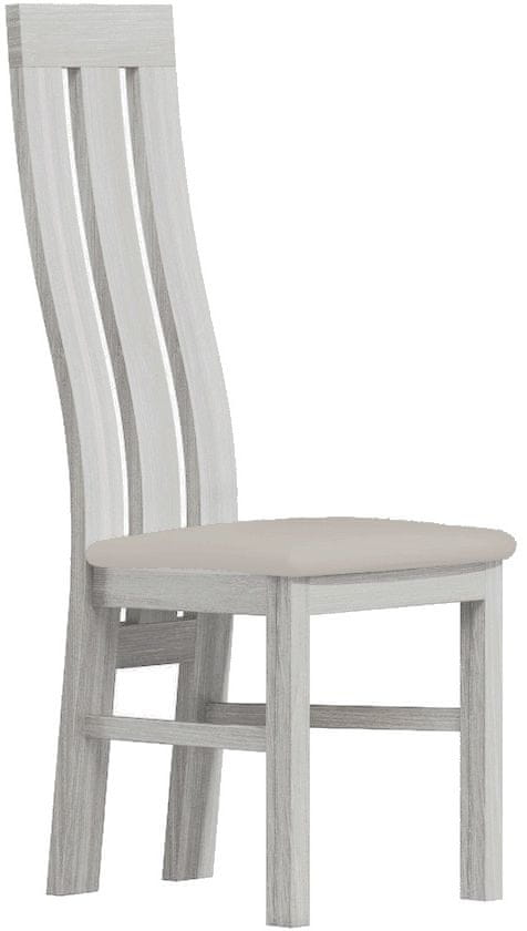 eoshop Čalúnená stolička SAPIR biela/Victoria 20